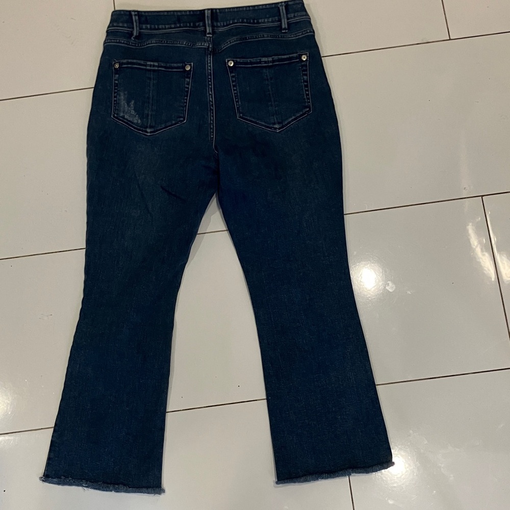 J. Jill Denim Kick Flare Ankle Jeans Women's size 6p - Picture 4 of 4